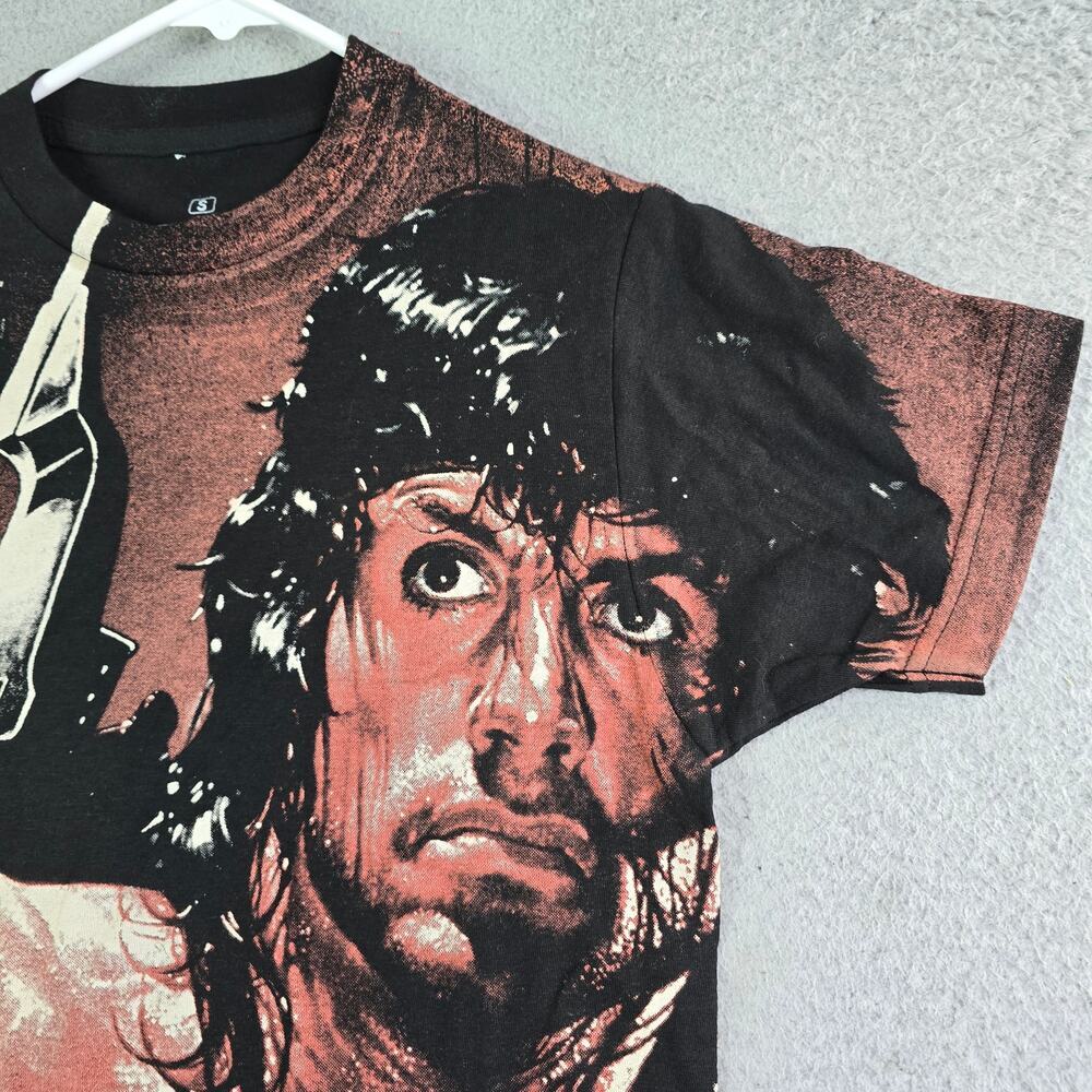 Ripple Junction Rambo T-Shirt Men's S (XS Actual) Big Graphic Retro Sly Stallone - Picture 3 of 7